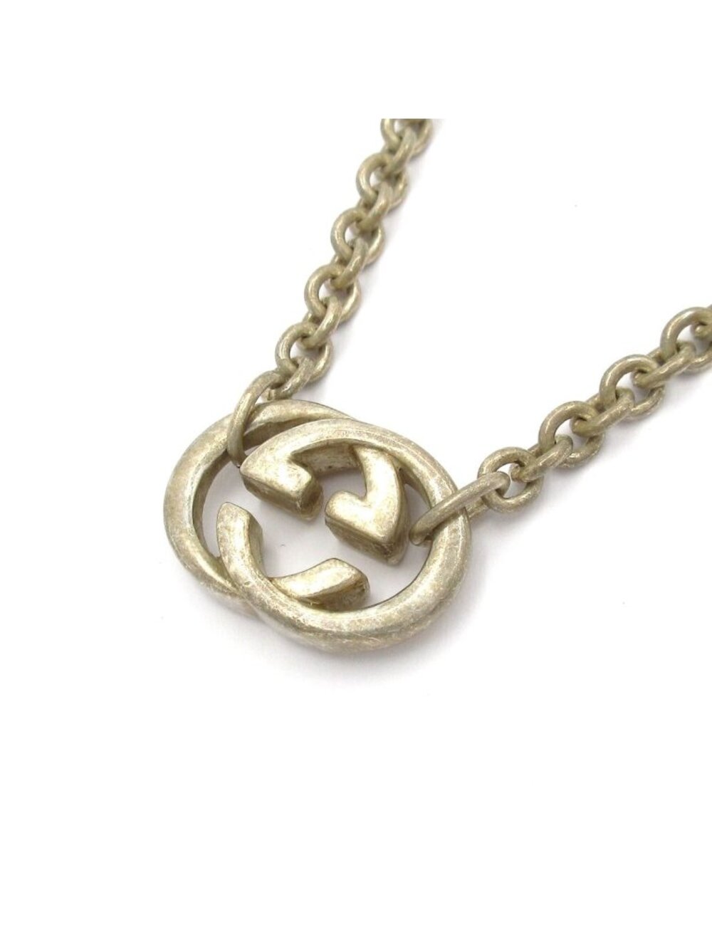 Gucci Necklace Interlocking G Silver